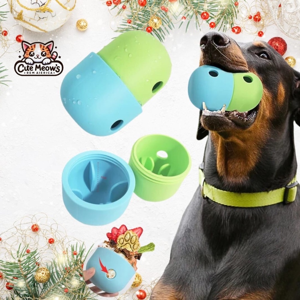 Interactive Dog Toy - Blue and Green
